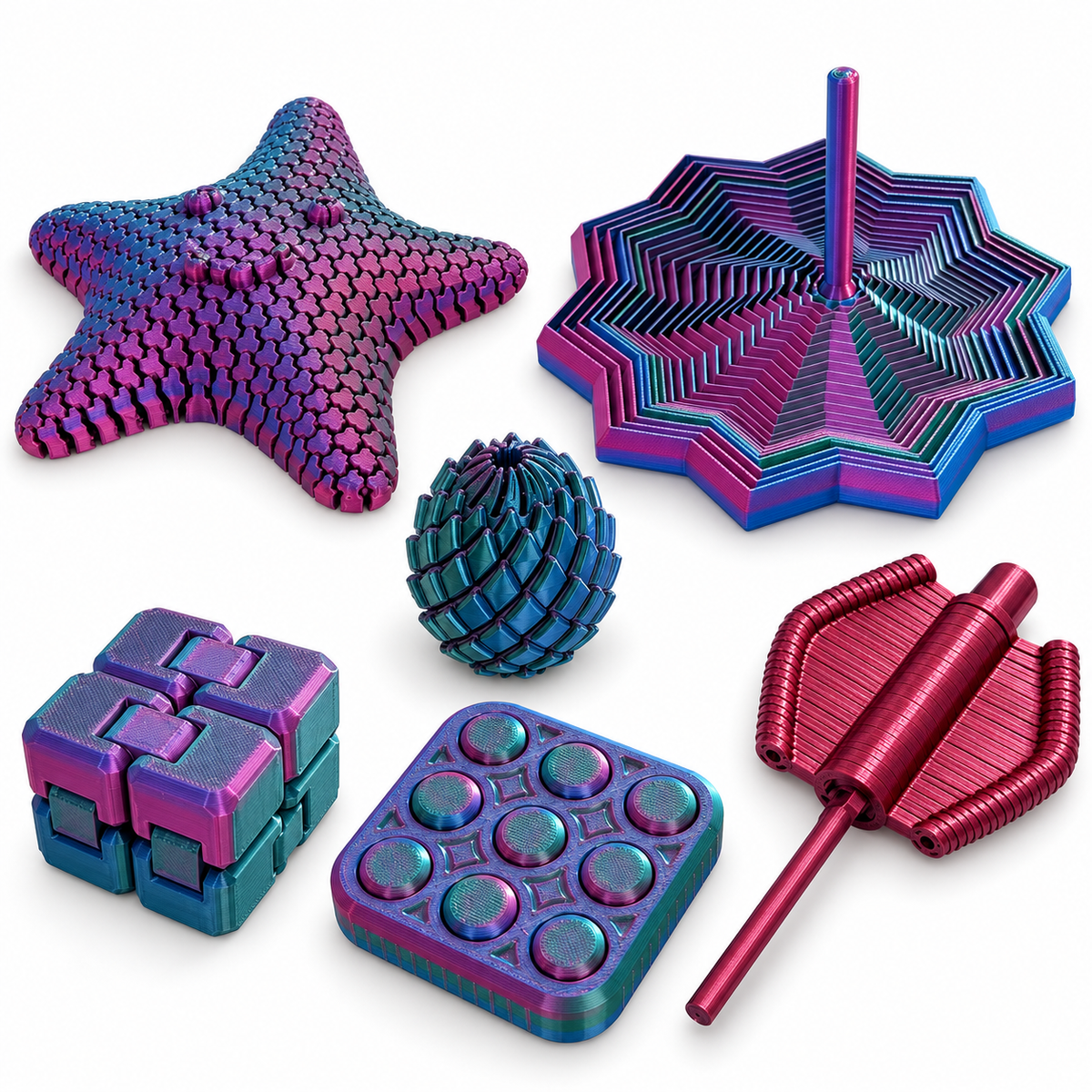 Kit de 6 Fidgets Sensoriales