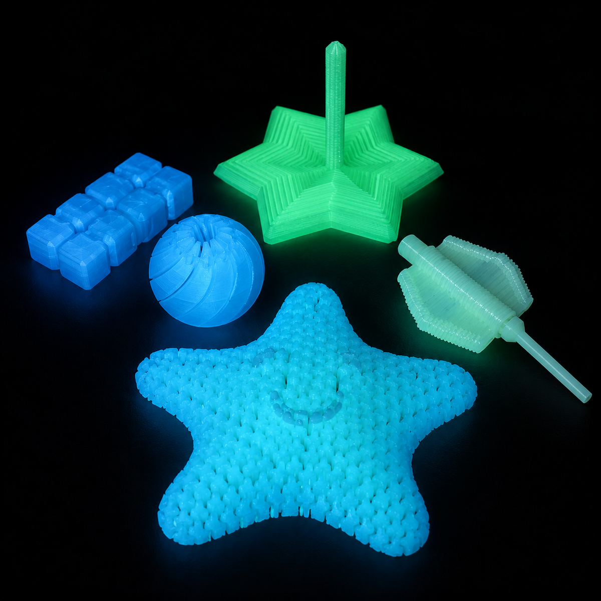 Kit Glow - 5 Fidgets Sensoriales