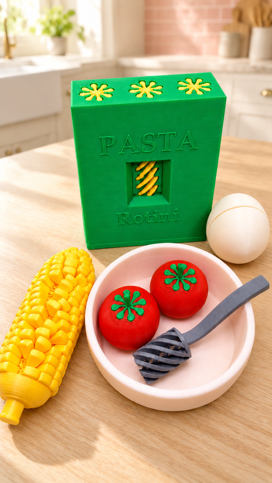 Kit de comida de juguete 3D – Elige tu combinación 🍝✨