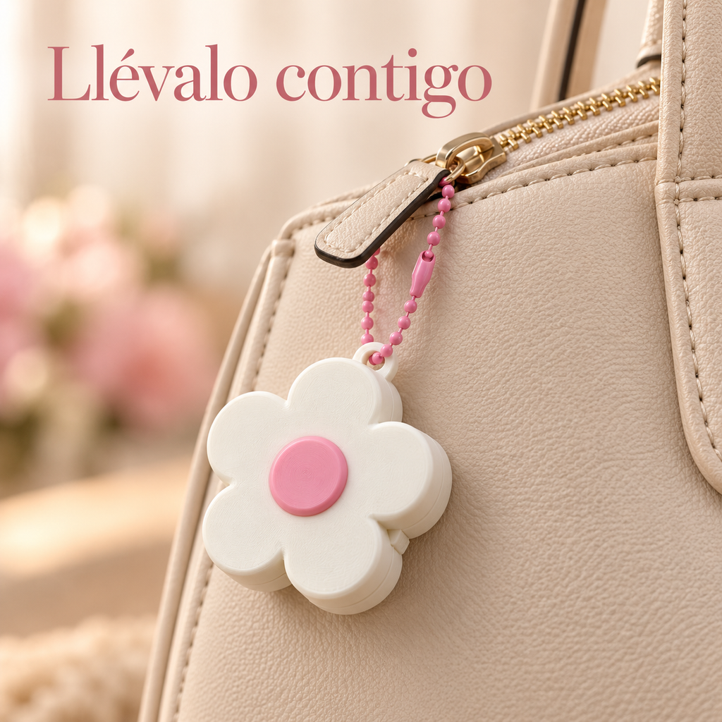 Mini joyero llavero Flor